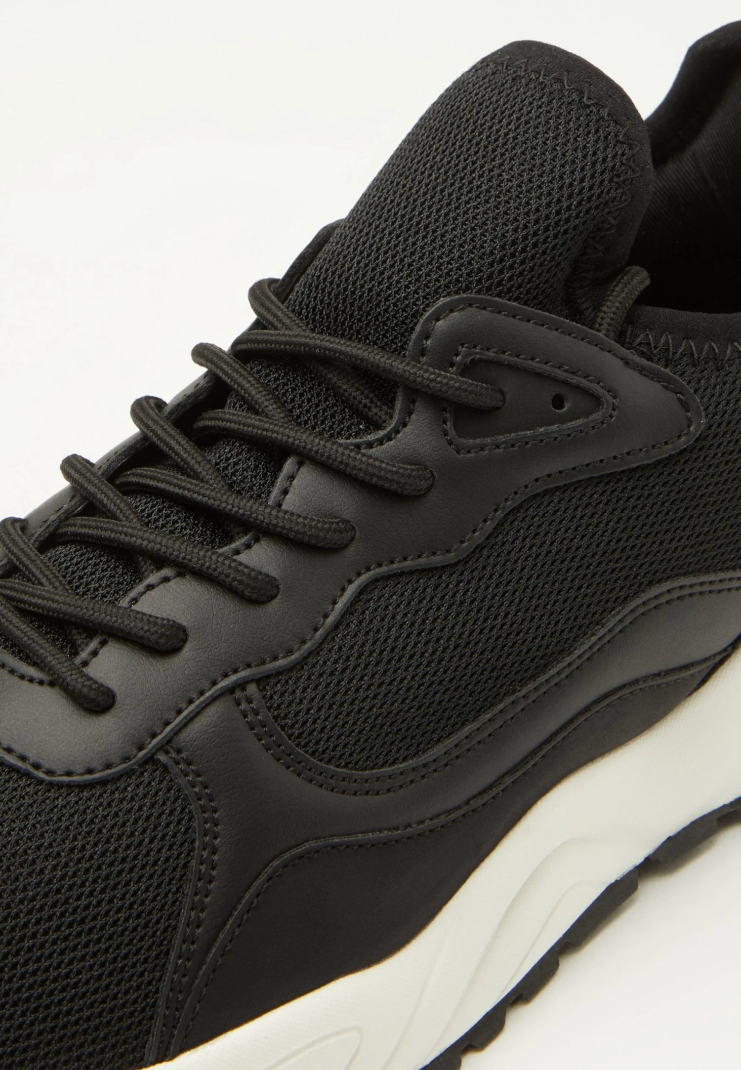 Pier One Unisex - Baskets Basses - Black/White â Image 6