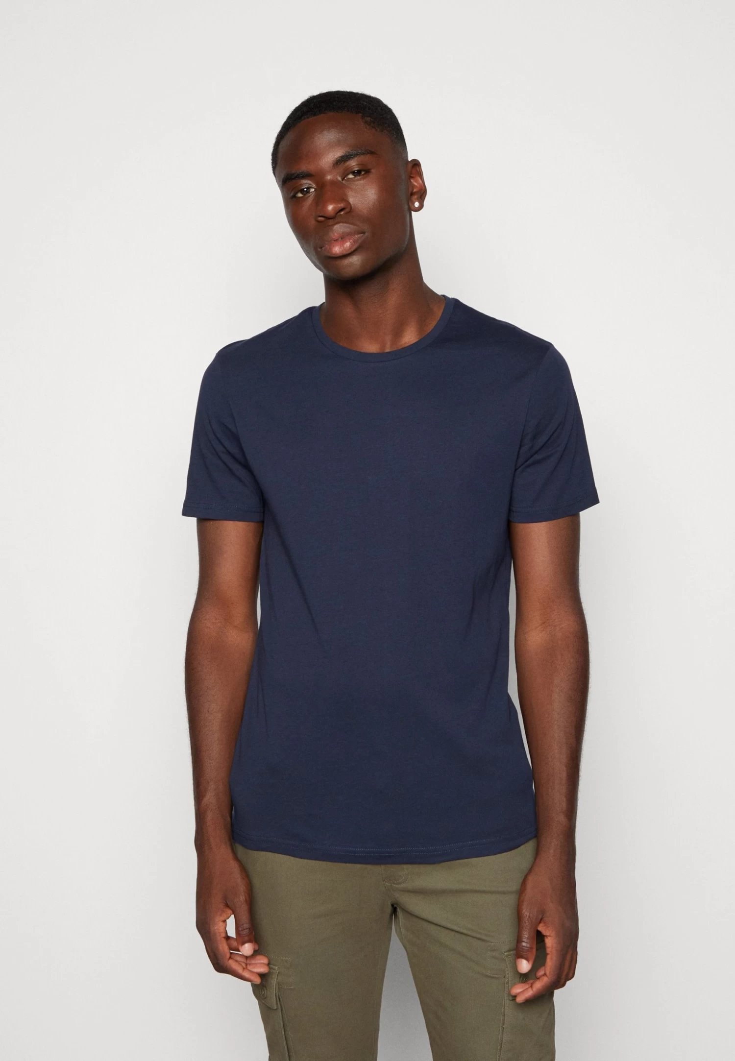 Pier One Unisex 5 Pack - T-Shirt Basique - Black /Dark Blue/Dark Green â Image 6