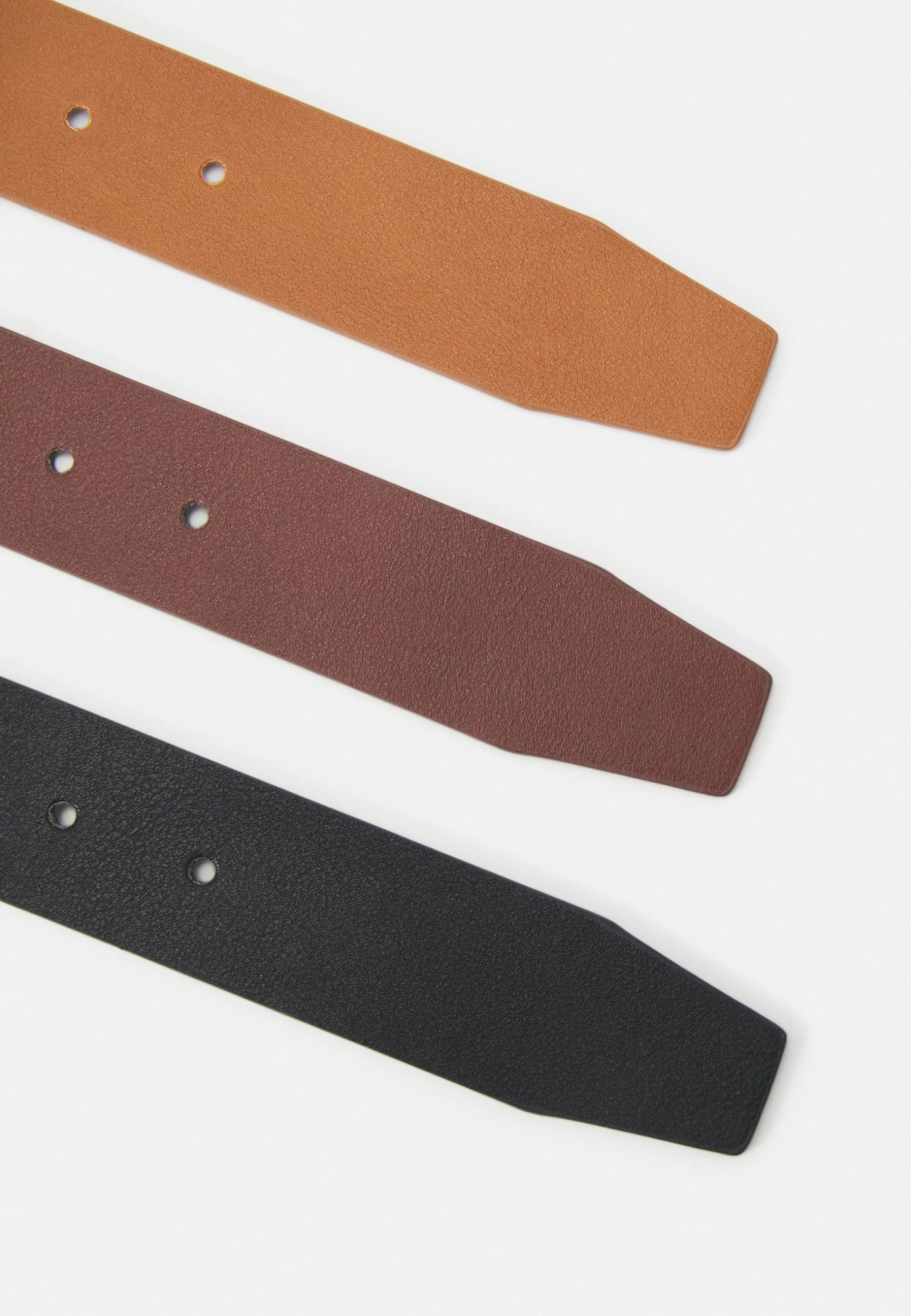 Pier One 3 Pack Unisex - Ceinture - Black/Brown/Cognac â Image 3