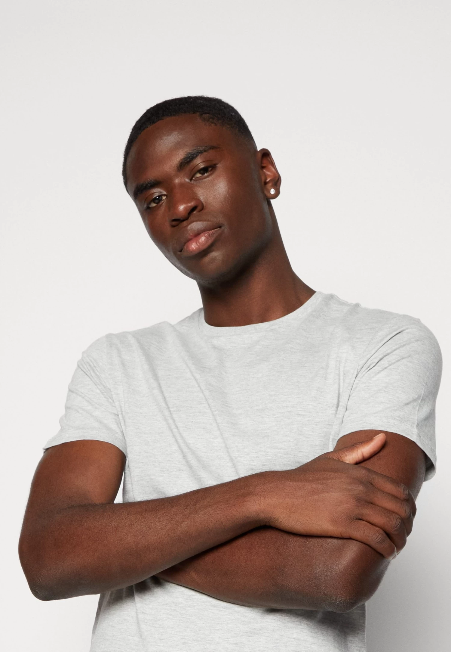 Pier One Unisex 5 Pack - T-Shirt Basique - Black /Dark Blue/Dark Green â Image 4