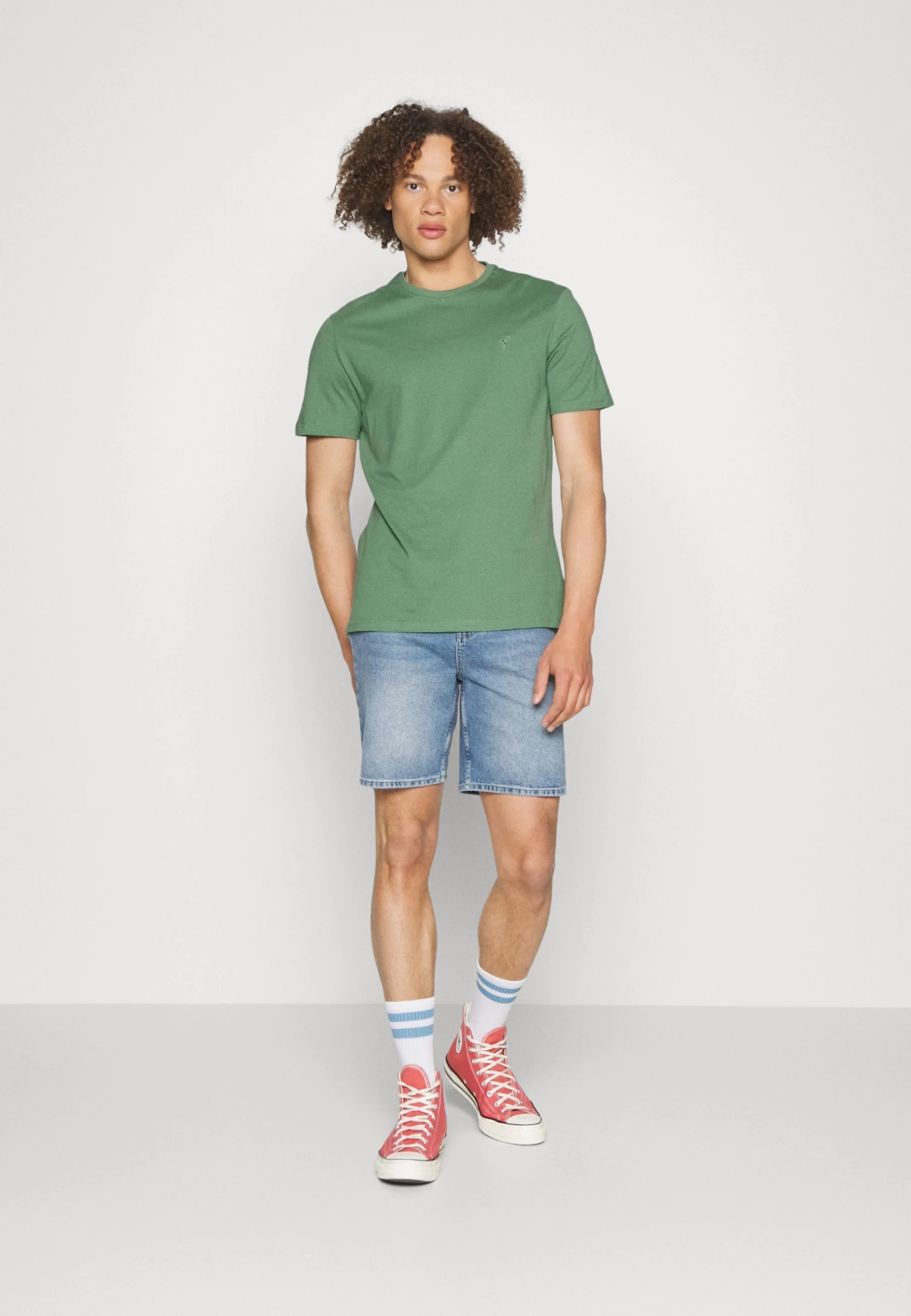 Pier One Unisex 5 Pack - T-Shirt Basique - Light Blue/Purple/White