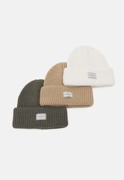 Pier One Unisex 3 Pack - Bonnet - Beige/Green/White