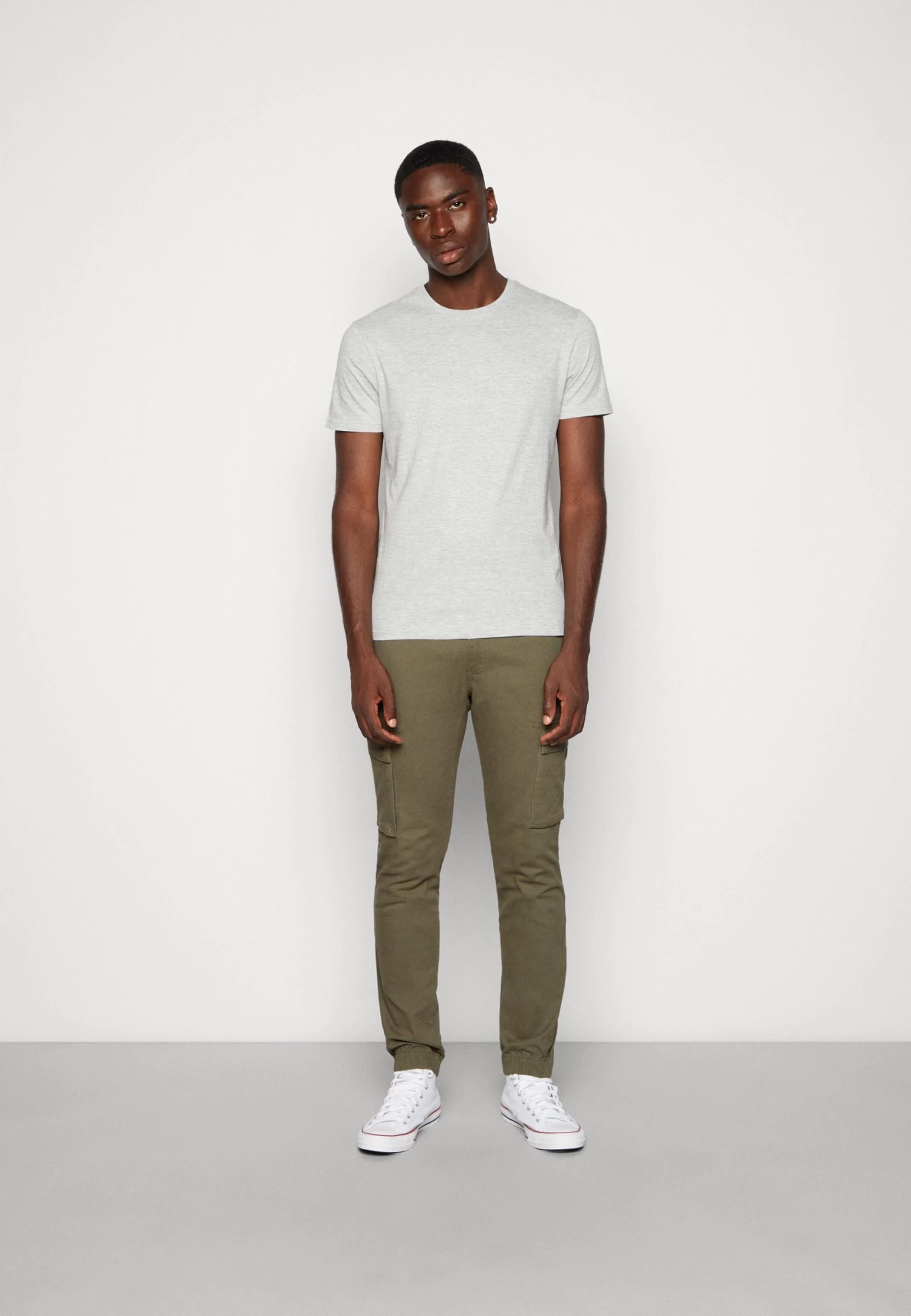 Pier One Unisex 5 Pack - T-Shirt Basique - Black /Dark Blue/Dark Green