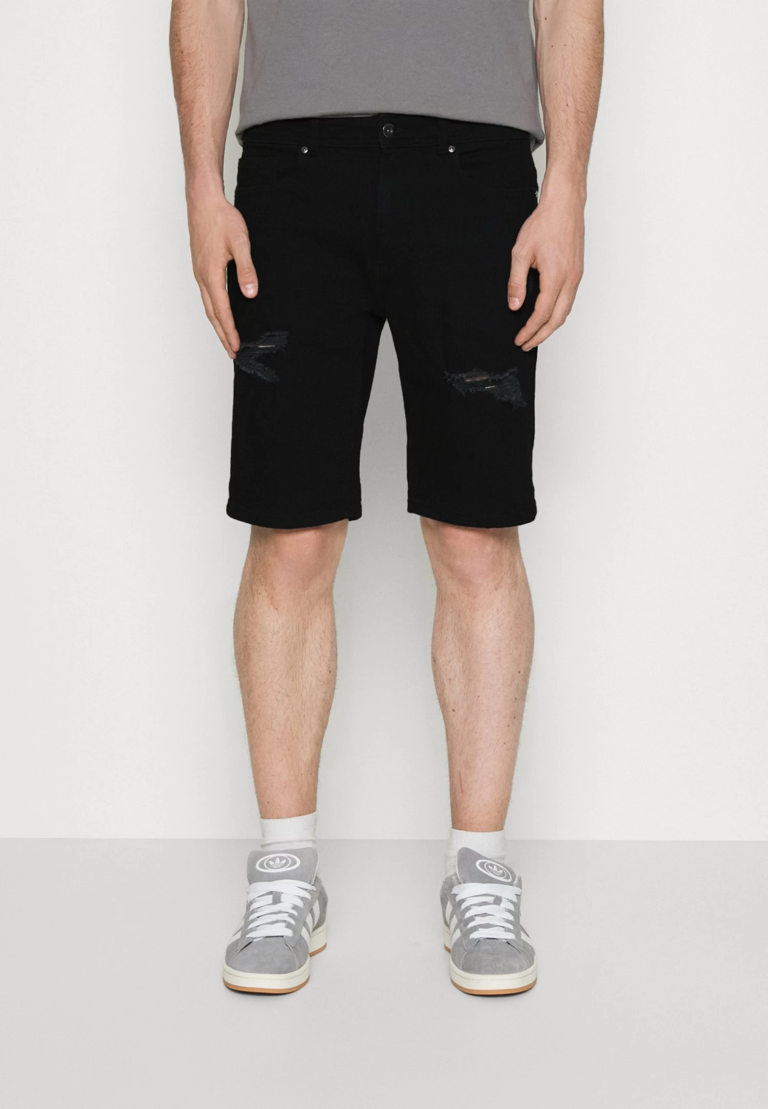 Pier One Unisex 2 Pack - Short En Jean - Blue/Black Denim â Image 2