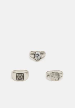 Pier One 3 Pack - Bague - Silver-Coloured