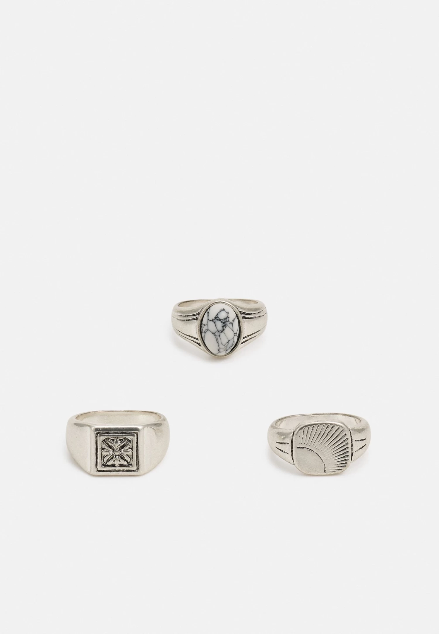 Pier One 3 Pack - Bague - Silver-Coloured