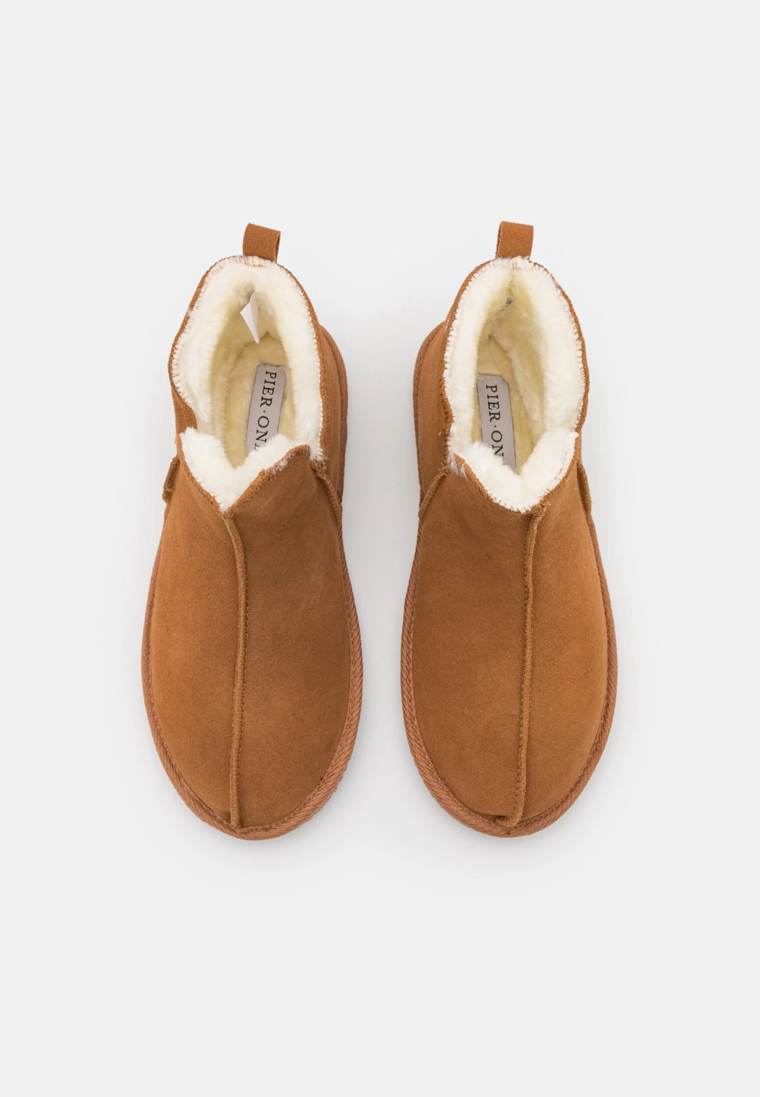 Pier One Leather - Chaussons - Cognac â Image 6