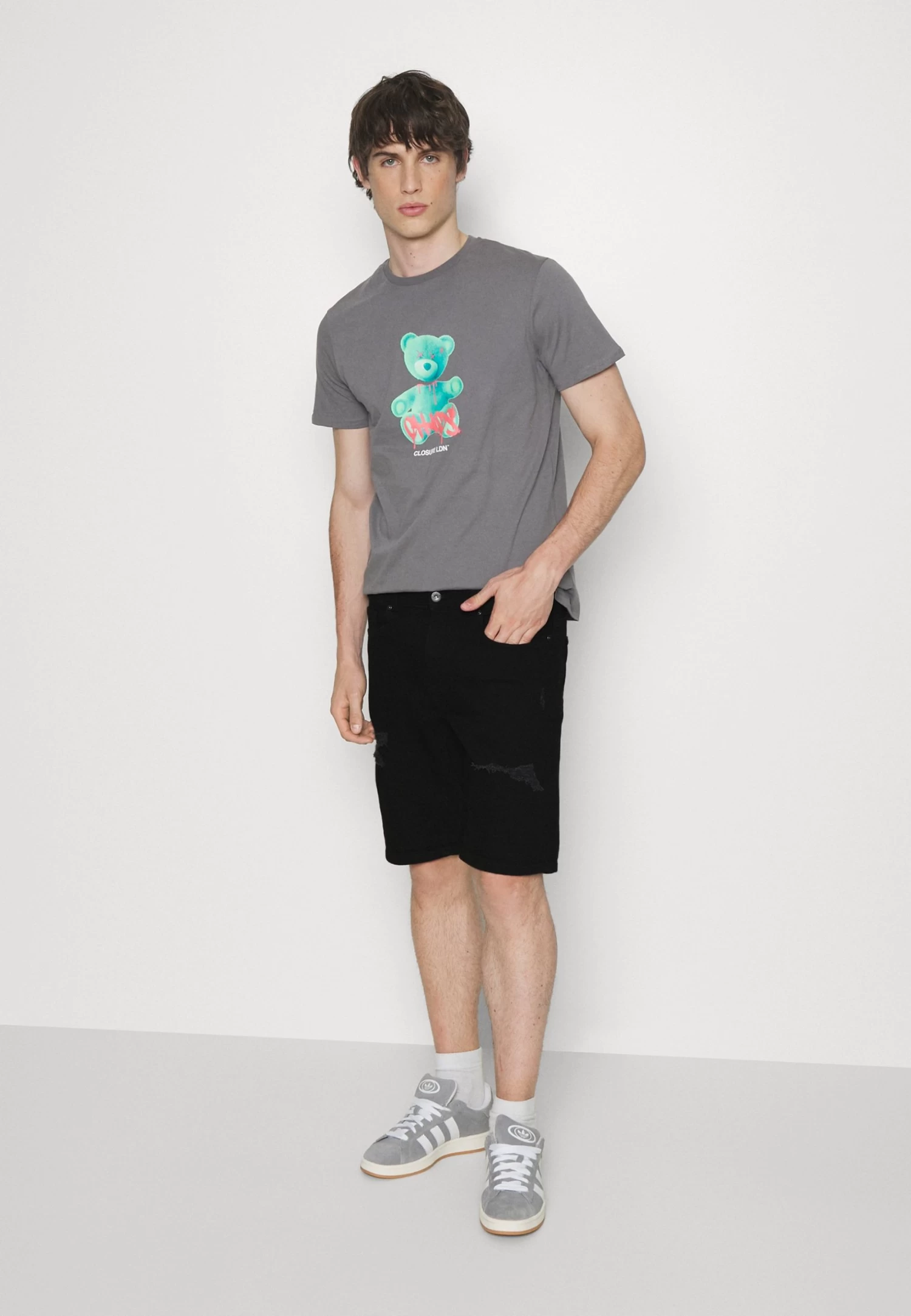 Pier One Unisex 2 Pack - Short En Jean - Blue/Black Denim â Image 5