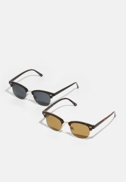 Pier One 2 Pack - Lunettes De Soleil - Brown/Black